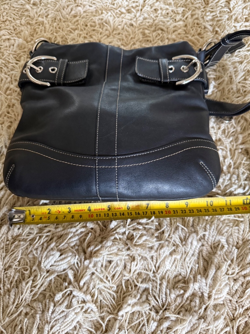 Vintage Coach Black Leather Soho Slim Crossbody Purse 1452 - Picture 15 of 15